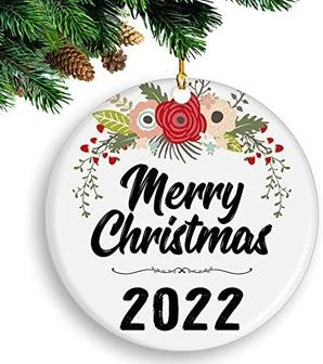 Christmas Ornament 2022, Funny Ceramic Christmas Tree Decorations, Merry Christmas Gift Idea To Friends, Parents, Couple - Thegiftio