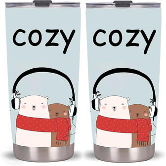 20 Oz Tumbler Coffee Mug Stainless Steel Vacuum Insulated Mug Double Coffee Travel Mug With Dog Pattern - Thegiftio UK
