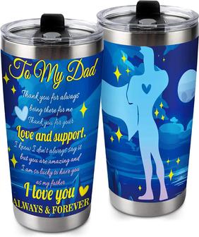 Birthday Gifts For dad 20 Oz Tumbler Dad Gifts, Dad Thank You Gifts Stainless Steel Coffee Tumbler, Fathers Day Birthday Gifts For Dad From Daughter Son - Thegiftio UK