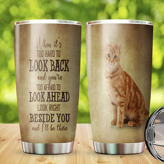 Cats Ginger Cat Beside You Tumbler, My Pretty Cat Tumbler, Cute Kitty Love Tumbler, Tumbler For Cat Lover, Gifts For Cat Mom Cat Dad Tumbler, Stunning Cat Coffee Tumbler - Thegiftio