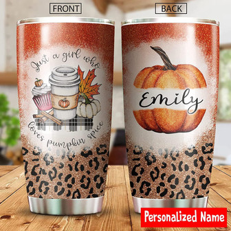 Personalized Fall Tumbler Cup 20oz, Pumpkin Leopard Tumbler, Fall Pumpkin Cups, Autumn Coffee Cups, Halloween Coffee Tumbler, Fall Tumbler, Pumpkin Gifts For Women, Fall Cups, Pumpkin Tumbler Stainless Steel - Thegiftio UK