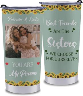 Personalized Picture Tumbler You Are My Person Photo Tumbler, Insulated Stainless Steel Travel Mug, Custom Photo Image & Text On Coffee Cup, Woman Tumbler Gift For Bestie Friend Bff And Colleagues - Thegiftio UK
