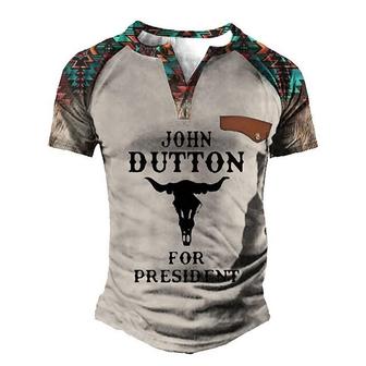 Men's T Shirt Tee Henley Shirt Tee 3d Print Graphic Color Block Animal Plus Size Henley Daily Sports Patchwork Button-down Short Sleeve Tops Designer Basic Casual Classic Gray / Summer - Seseable