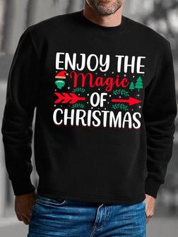 Enjoy The Magic Of Christmas Men's Sweatshirt - Seseable