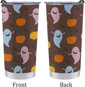 Funny Pink Blue Ghosts 20oz Travel Tumbler Halloween Pumpkin Insulated Water Cup Friendly Stainless Steel Vacuum Double Wall Mug For Car For Hot Cold Drinks One Size - Thegiftio UK