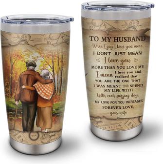 Husband Birthday Gift Coffee Tumbler, Gifts For Husband From Wife, Father Day Gifts For Men Him, To My Husband Gift Ideas, Anniversary Wedding Gift For Husband, Christmas Gift Coffee Cup Mugs 20oz - Thegiftio UK