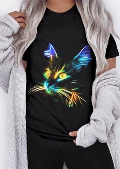 Lighting Cat Women's T-shirt - Seseable