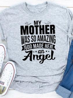 My Mother Was So Amazing God Made Her An Angel Tee - Seseable