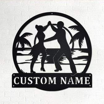 Custom Bachata Dance Metal Wall Art, Personalized Bachata Dance Name Sign Decoration For Room, Bachata Dance Home Decor,Custom Bachata Dance - Thegiftio