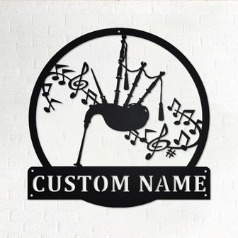 Custom Bagpipes Metal Wall Art, Personalized Bagpipes Name Sign Decoration For Room, Bagpipes Home Decor, Custom Bagpipes, Bagpipes Teacher - Thegiftio UK