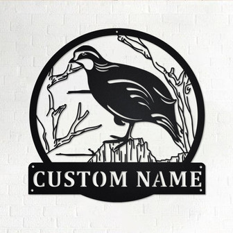 Custom Bobwhite Bird Metal Wall Art, Personalized Bobwhite Name Sign Decoration For Room, Bobwhite Home Decor, Custom Blue Whale, Bobwhite - Thegiftio