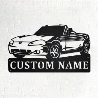 Custom Car Sports Metal Wall Art, Personalized Car Sports Name Sign Decoration For Room, Car Sports Metal Home Decor, Custom Car Sports - Thegiftio UK