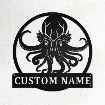 Custom Cthulhu Metal Wall Art, Personalized Cthulhu Name Sign Decoration For Room, Cthulhu Home Decor, Custom Cthulhu, Cthulhu Lover,Cthulhu - Thegiftio UK