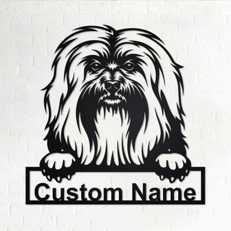 Custom Havanese Dog Metal Wall Art, Personalized Havanese Name Sign Decoration For Room, Havanese Home Decor, Custom Dog,Custom Havanese Dog - Thegiftio UK