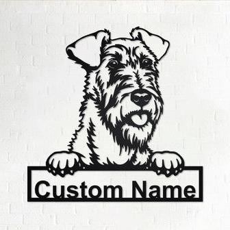 Custom Irish Terrier Dog Metal Wall Art, Personalized Irish Terrier Name Sign Decoration For Room, Irish Terrier Home Decor, Custom Dog - Thegiftio UK