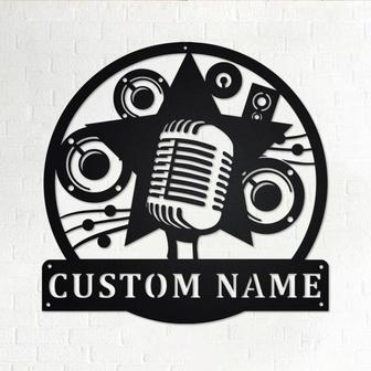 Custom Karaoke Metal Wall Art, Personalized Karaoke Name Sign Decoration For Room, Karaoke Home Decor, Custom Karaoke, Karaoke Musical - Thegiftio