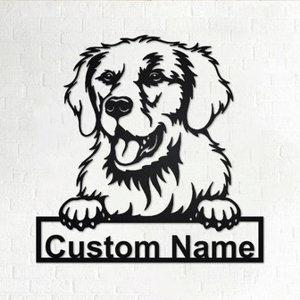 Custom Kuvasz Dog Metal Wall Art, Personalized Kuvasz Name Sign Decoration For Room, Kuvasz Home Decor, Custom Dog, Custom Kuvasz Dog - Thegiftio UK