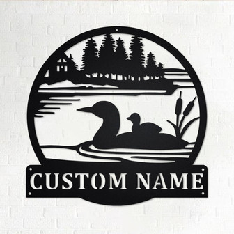 Custom Loon Duck Metal Wall Art, Personalized Loon Duck Name Sign Decoration For Room, Loon Duck Home Decor,Custom Loon Duck,Loon Duck Lover - Thegiftio UK