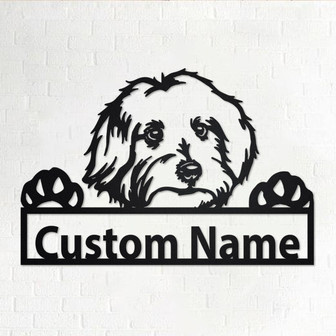 Custom Maltese Dog Metal Wall Art, Personalized Maltese Name Sign Decoration For Room, Maltese Home Decor, Custom Maltese Dog, Dog Lover - Thegiftio UK