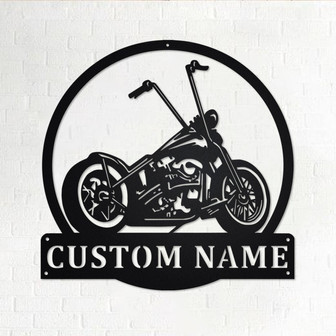Custom Motorcycle Metal Wall Art, Personalized Biker Name Sign Decoration For Room, Motorcycle Home Decor, Custom Motorcycle, Biker Gift - Thegiftio UK