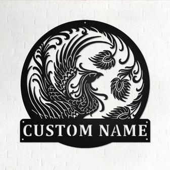 Custom Phoenix Metal Wall Art, Personalized Phoenix Name Sign Decoration For Room, Phoenix Metal Home Decor, Custom Phoenix, Phoenix - Thegiftio UK