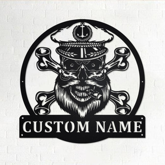 Custom Pirate Sea Gangster Metal Wall Art, Personalized Pirate Sea Name Sign Decoration For Room, Pirate Sea Metal Home Decor, Custom Pirate - Thegiftio UK