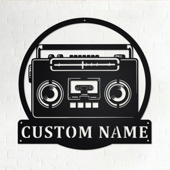 Custom Retro Radio Metal Wall Art, Personalized Radio Name Sign Decoration For Room, Retro Radio Metal Home Decor, Custom Retro Radio, Radio - Thegiftio UK