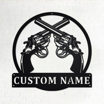 Custom Revolvers Metal Wall Art, Personalized Revolvers Name Sign Decoration For Room, Revolvers Home Decor, Custom Revolvers, Revolvers - Thegiftio UK