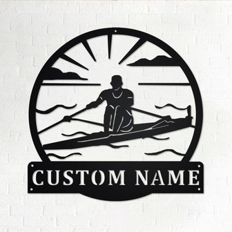 Custom Sculling Metal Wall Art, Personalized Sculling Name Sign Decoration For Room, Sculling Metal Home Decor, Custom Sculling, Sculling - Thegiftio UK