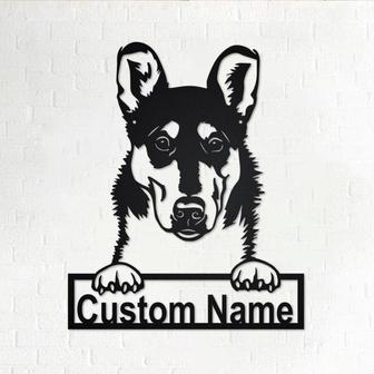 Custom Smooth Collie Dog Metal Wall Art, Personalized Smooth Collie Name Sign Decoration For Room, Smooth Collie Home Decor, Custom Dog