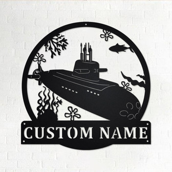 Custom Submarine Metal Wall Art, Personalized Submarine Name Sign Decoration For Room, Submarine Home Decor, Custom Submarine - Thegiftio UK