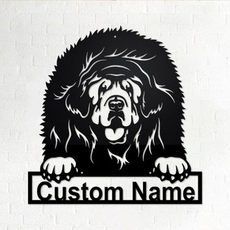 Custom Tibetan Mastiff Dog Metal Wall Art, Personalized Tibetan Mastiff Name Sign Decoration For Room, Tibetan Mastiff Home Decor,Custom Dog - Thegiftio UK