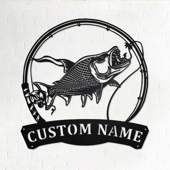 Custom Tigerfish Metal Wall Art, Personalized Tigerfish Name Sign Decoration For Room, Tigerfish Metal Home Decor, Custom Tigerfish - Thegiftio UK