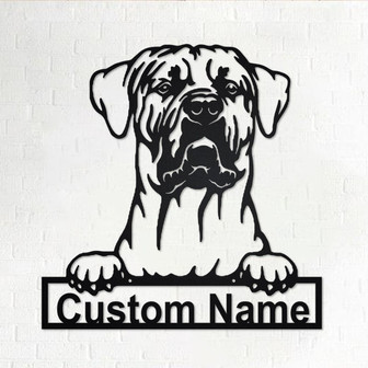 Custom Tosa Inu Dog Metal Wall Art, Personalized Tosa Inu Dog Name Sign Decoration For Room, Tosa Inu Dog Home Decor, Custom Dog, Tosa Inu - Thegiftio UK