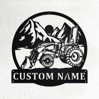 Custom Tractor Loader Metal Wall Art, Personalized Tractor Loader Name Sign Decoration For Room, Tractor Loader Home Decor, Custom Tractor - Thegiftio UK