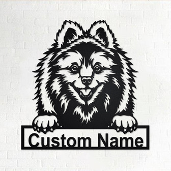 Custom Volpino Dog Metal Wall Art, Personalized Volpino Name Sign Decoration For Room, Volpino Home Decor, Custom Volpino Dog, Custom Dog - Thegiftio UK