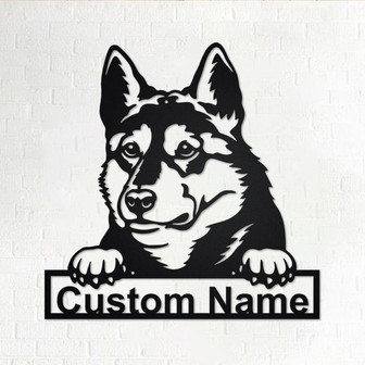 Custom West Siberian Laika Dog Metal Wall Art, Personalized West Siberian Laika Name Sign Decoration For Room,West Siberian Laika Home Decor - Thegiftio UK