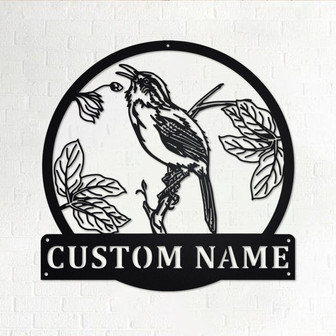 Custom Wren Bird Metal Wall Art, Personalized Wren Name Sign Decoration For Room, Wren Home Decor, Custom Wren, Wren Metal Decor, Wren - Thegiftio UK