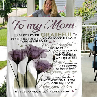 Flannel Blanket To My Mom From Daughter Son, I Love You Mom Blanket Birthday Gifts For Mom, Soft Couch Bed Throw Blanket To My Mom Fleece Blanket Soft Warm Bed Blanket Bed Flannel Throws - Thegiftio UK
