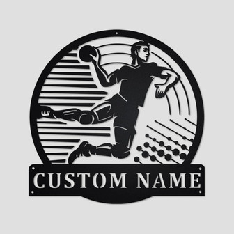 Handball Personalized Monogram Metal Wall Decor | Handball Metal Sign | Handball Metal Art | Handball Lover | Gifts For Handball Lover - Thegiftio UK