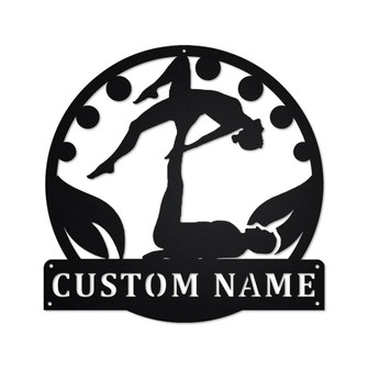 Personalized Acroyoga Metal Sign | Acroyoga Metal Wall Art | Acroyoga Metal Sign | Acroyoga Lover | Acroyoga Gift | Acroyoga | Yoga Gift - Thegiftio UK