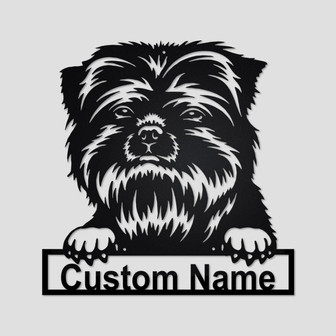 Personalized Affenpinscher Dog Metal Sign | Affenpinscher Dog Metal Wall Art | Dog Metal Sign | Affenpinscher Dog Lover Gift| Dog Lover Gift - Thegiftio UK