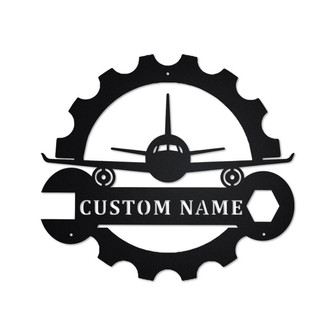 Personalized Aircraft Mechanic Metal Sign| Aircraft Mechanic Metal Wall Art| Aircraft Mechanic Metal Sign| Aircraft Mechanic Gift | Mechanic - Thegiftio UK