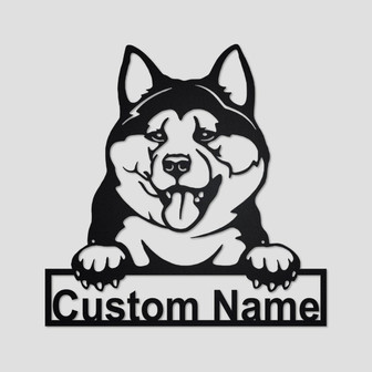 Personalized Akita Inu Metal Sign | Akita Inu Metal Wall Art | Dog Metal Sign | Akita Inu Lover Gifts | Dog Lover Gifts | Akita Inu Lover - Thegiftio UK