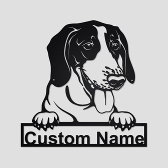 Personalized American Foxhound Metal Sign | American Foxhound Metal Wall Art | Dog Metal Sign | American Foxhound Lover Gift| Dog Lover Gift - Thegiftio UK