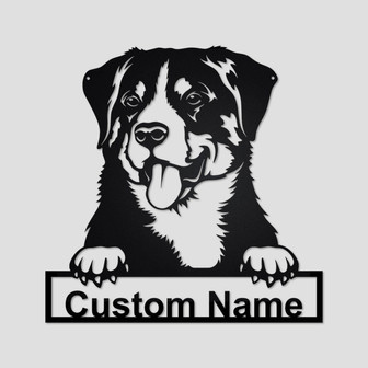Personalized Appenzeller Sennenhund Metal Sign | Appenzeller Sennenhund Metal Wall Art | Dog Metal Sign | Appenzeller Sennenhund Lover Gift| - Thegiftio UK