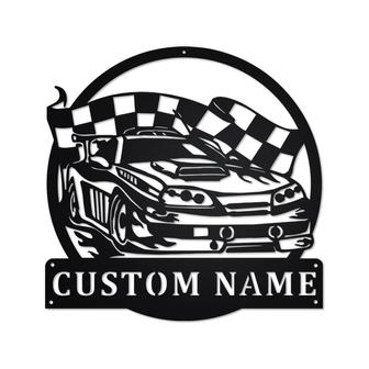 Personalized Auto Racing Metal Sign | Auto Racing Metal Wall Art| Auto Racing Metal Sign | Auto Racing Lover | Auto Racer Gift | Auto Racing - Thegiftio UK