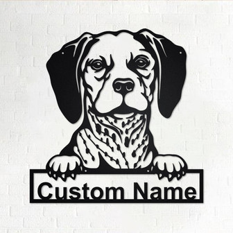 Personalized Belgian Brakk Metal Sign | Belgian Brakk Metal Wall Art | Dog Metal Sign | Dog Lover Gifts | Belgian Brakk Lover Gifts - Thegiftio UK