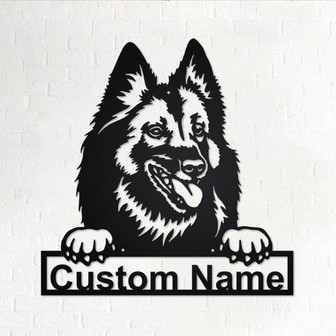 Personalized Belgian Tervuren Metal Sign | Belgian Tervuren Metal Wall Art | Dog Metal Sign | Dog Lover Gifts | Belgian Tervuren Lover Gifts - Thegiftio UK