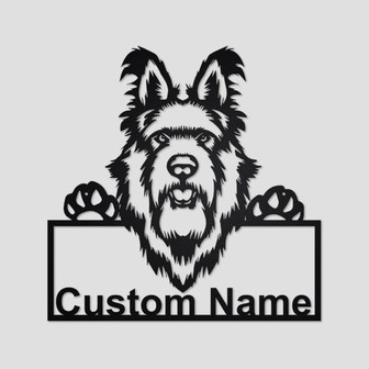 Personalized Berger Picard Dog Metal Sign | Berger Picard Dog Metal Wall Art | Dog Metal Sign | Berger Picard Dog Lover Gift| Dog Lover Gift - Thegiftio UK